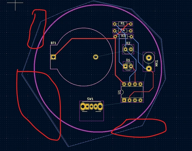 Filled zone issue